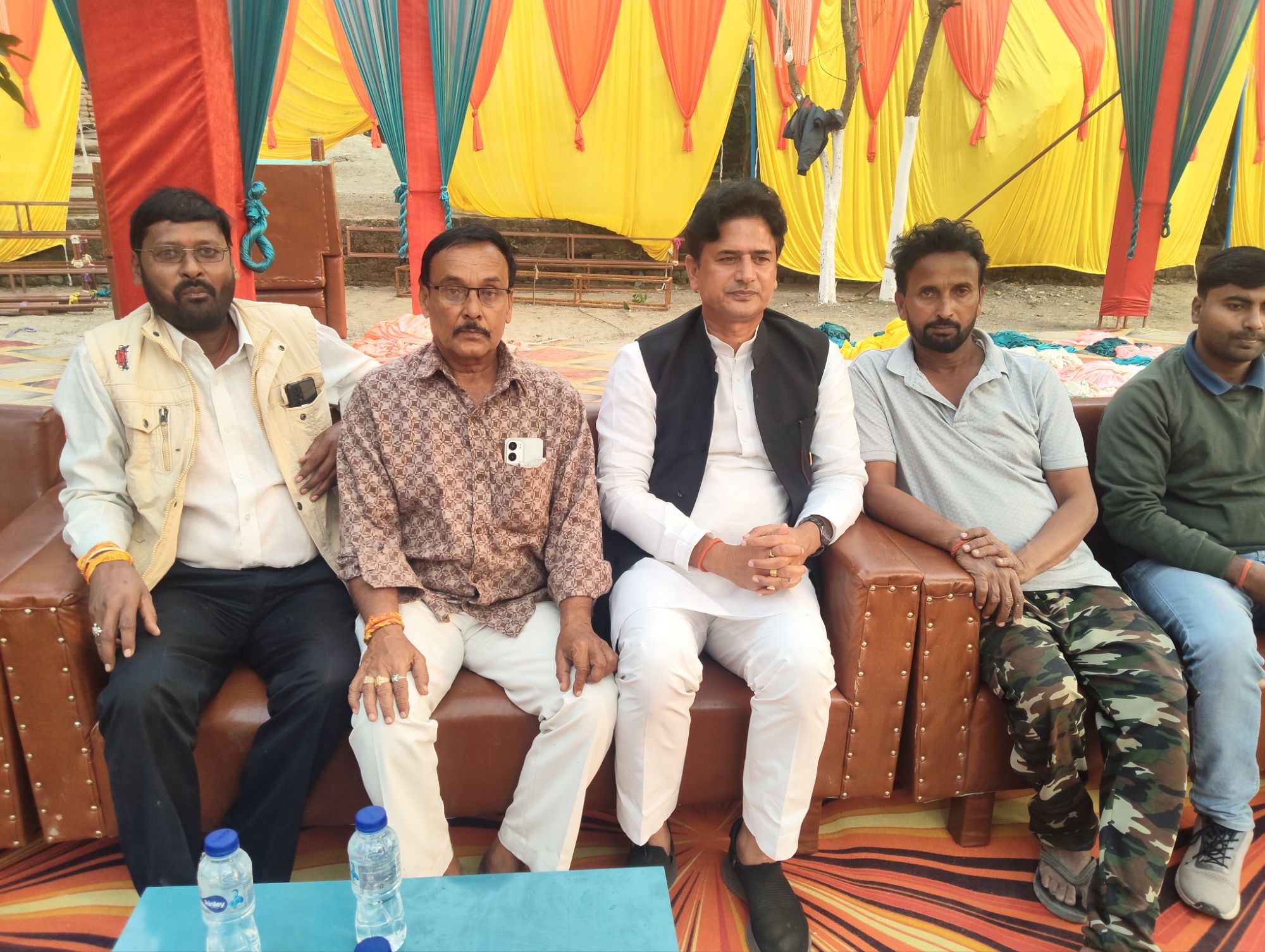 तिलकोत्सव कार्यक्रम में शामिल हुए वरिष्ठ सपा नेता राजेश प्रताप राव उर्फ़ बंटी भैया