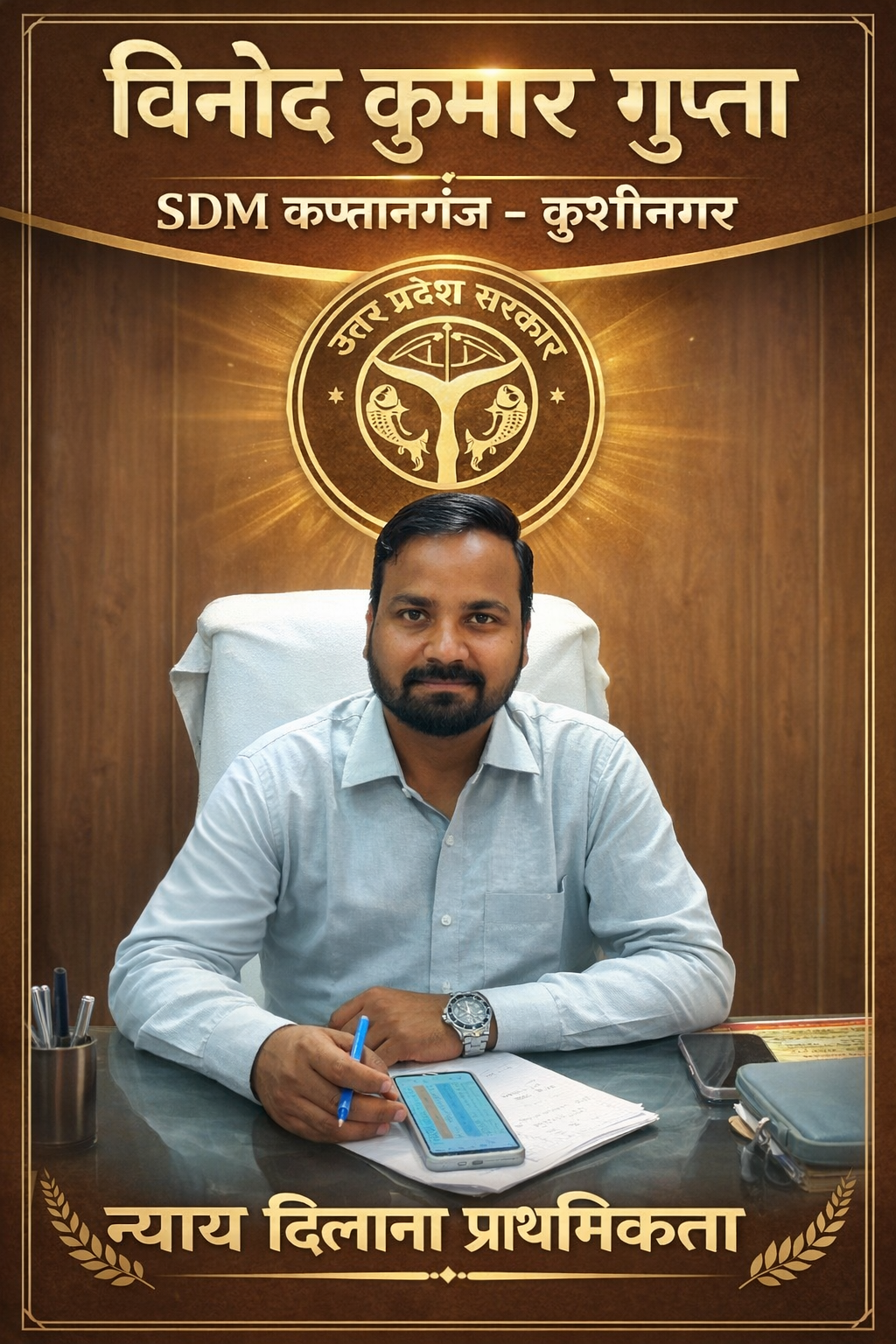 किसानों और पीड़ितों के लिए वरदान साबित हो रहे हैं एसडीएम विनोद कुमार गुप्ता