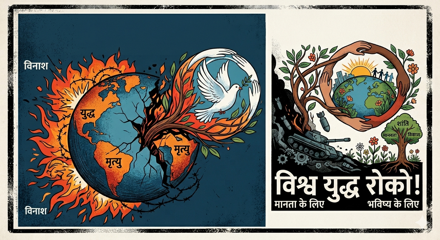 विश्व शांति की गूँज: बुद्ध की धरती कुशीनगर से ‘पूर्वांचल गांधी’ का शांति शंखनाद